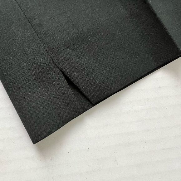 WORTH Wool & Elastane Pants Flat Front Notched Ankle Flat Front Side Zip Sz 4 - Picture 10 of 11